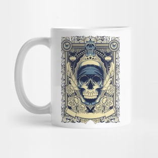 Floral Zombie Skull Mug